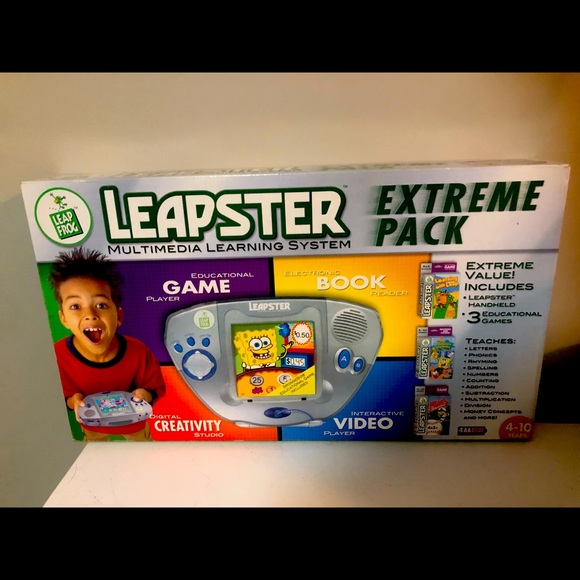 (BRAND NEW) Leapfrog Leapster Multimedia Learning Game System w Games (SEALED) - Picture 1 of 5